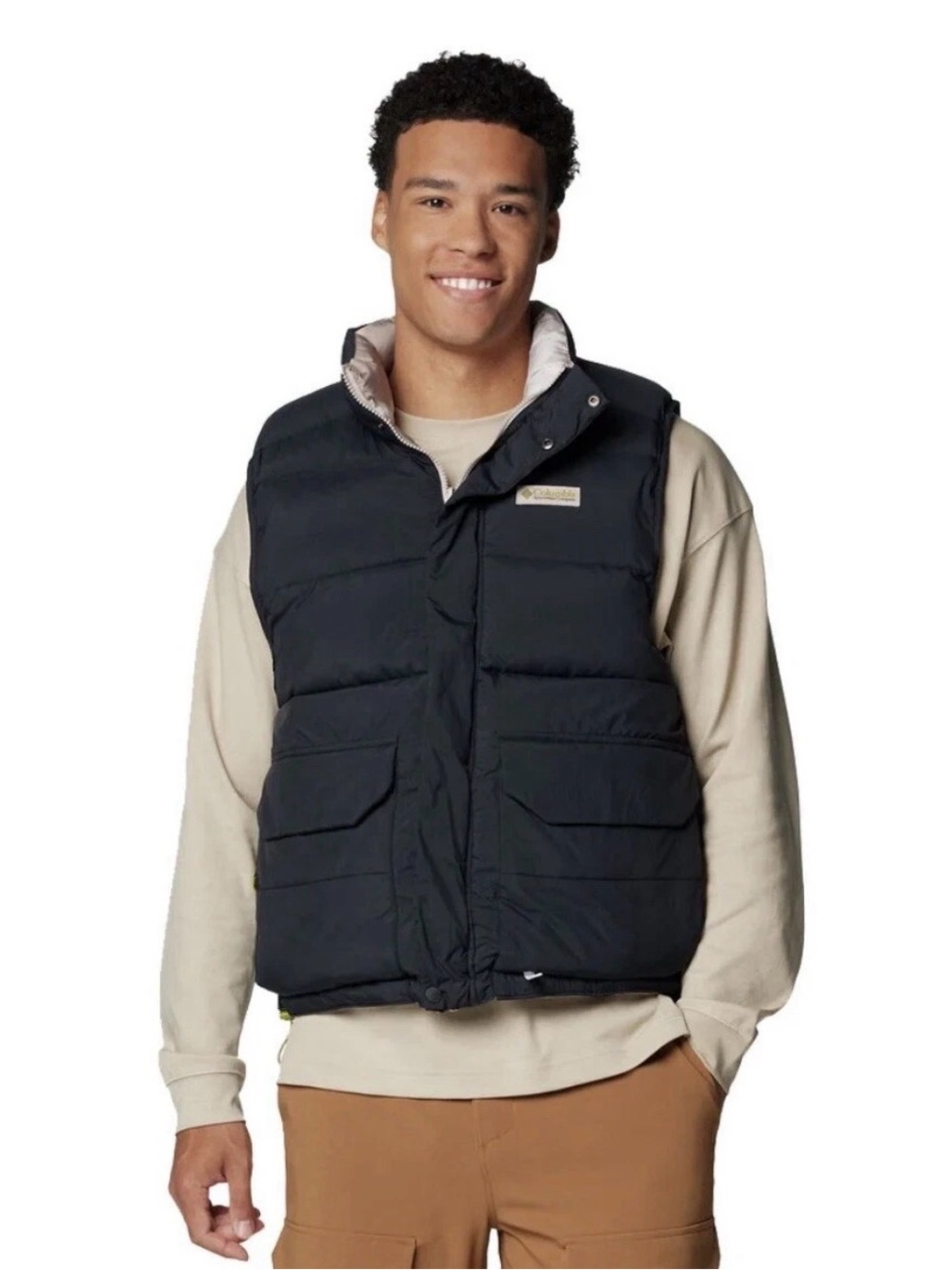 NWT $180 Columbia Wallowa Reversible Puffer Vest Black Men’s XXL/2TG